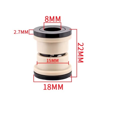 Pouzdra tlumičů ID 8mm - OD 12mm - 22 24 32 44 50 52 54 68 mm KROXNE - 1  