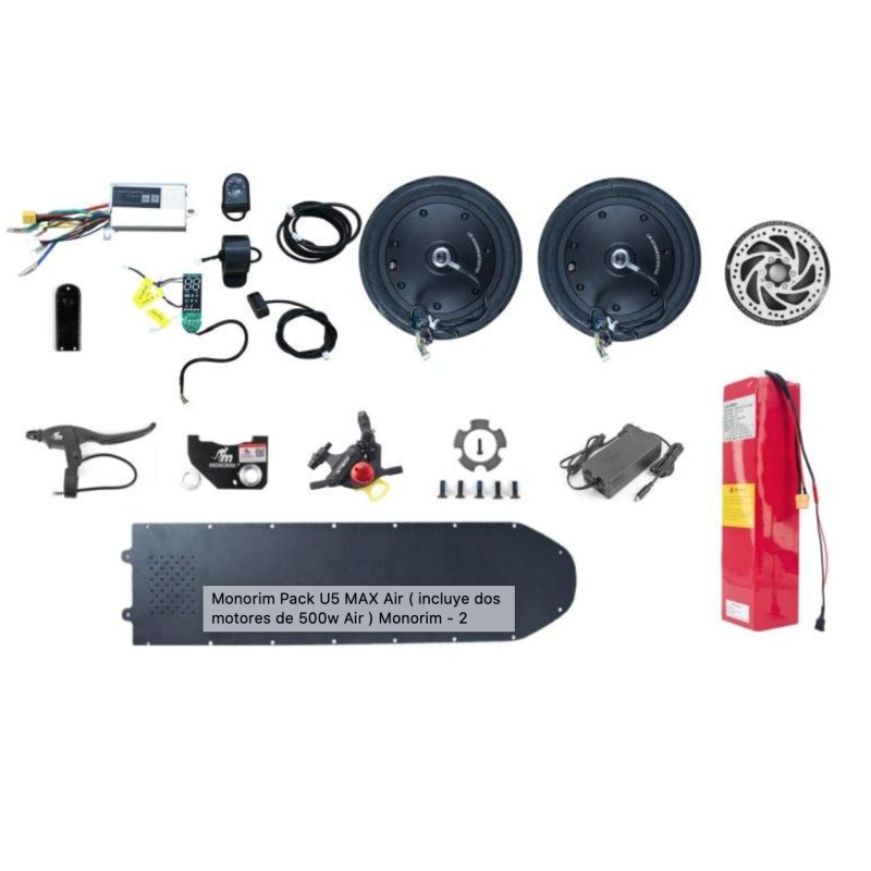 Monorim Pack U5 MAX Air (inkluderar två 500w luftmotorer) Monorim - 1 
Inkluderar två 500w luftmotorer med slanglösa luftdäck me