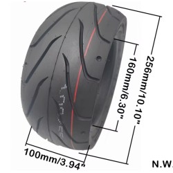 Tubeless tire without inner tube for Kaabo Wolf Warrior Nami Burn-e Dualtron Thunder 2/Ultra 100/55-6.5  - 10  