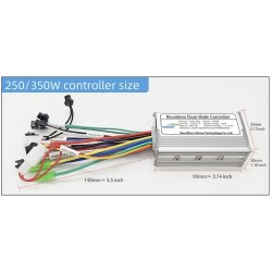 Komplet krmilnika in zaslona S866 za električno kolo - 24 V, 36 V, 48 V - 250 W, 350 W 500 W 13 A, 15 A, 22 A  - 7 Zanesljiv bre