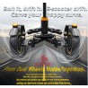 Monorim X3 frontfjæring med to hjul for Ninebot Max G30 & lignende scootere – Reservedel & støtdemper Monorim - 1 Monorim X3 sjo