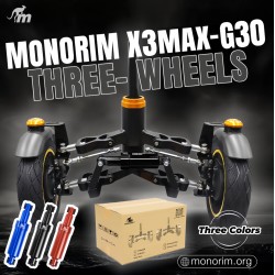 Monorim X3 esivedrustus kahe rattaga Ninebot Max G30 & sarnaste tõukerataste jaoks – Varuosa & amordid Monorim - 8 Kahe esiratta