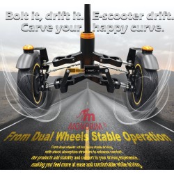 Suspensao dianteira dupla Monorim X3 Max Air para Ninebot Max G30 & scooters similares – Reposição & amortecedor Monorim - 1  