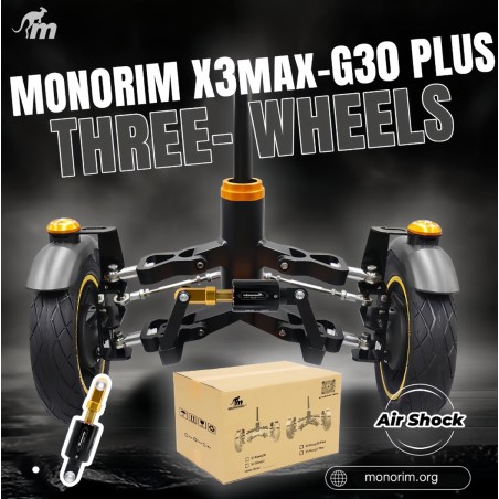 Monorim X3 Max Air Vorderfederung mit Doppelrad für Ninebot Max G30 & ähnliche Scooter – Ersatzteil & Stoßdämpfer Monorim - 6  