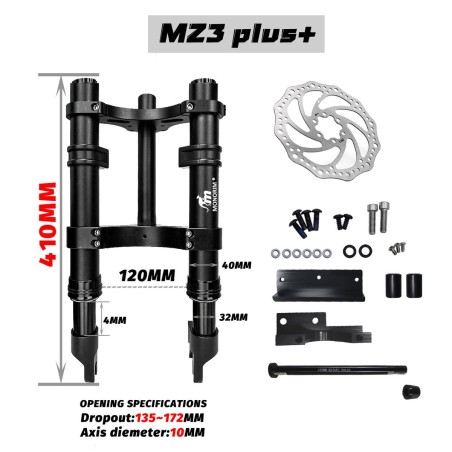 Sospensione anteriore Monorim MZ3 Plus Dual Air per Segway ZT3 piu comfort  - 1  