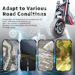 Framfjaedring Monorim MZ3 Plus Dual Air foer Segway ZT3 oekad komfort  - 3 Viktigt: Denna produkt måste installeras av en yrkesp