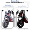 Monorim MZ3 Plus Dual Air front suspension for Segway ZT3 improved comfort  - 4 Important: This product must be installed by a p