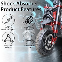 Etujaousitus Monorim MZ3 Plus Dual Air Segway ZT3 parempi ajomukavuus  - 12 Tärkeää: Tämän tuotteen asennuksen saa suorittaa vai
