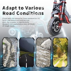 Esivedrustus Monorim MZ3 Plus Dual Air Segway ZT3 parem soidumugavus  - 13 Tähtis: Selle toote peab paigaldama professionaal. Ku