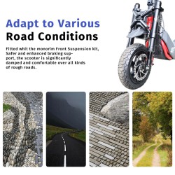 Predno okachvane Monorim MZ3 2.0 s spirachen disk 160mm za elektricheski trotinet Segway ZT3  - 5 Vazhno: Tozi produkt tryabva d