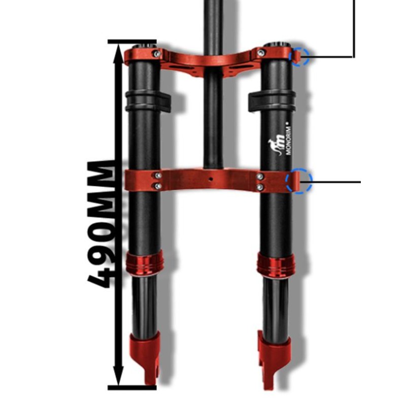 Frontfjaring Monorim MD0 Coil Spring 490mm x 165mm  - 3 
Passform: Monorim MD0 Coil Spring 490mm x 165mm for kompatible front-op