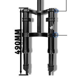 Sospensione anteriore Monorim MD0 Dual Air Version 490mm x 165mm  - 3 
Compatibilita: pensata per configurazioni con misura 490m