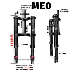 Priekine pakaba Monorim ME0 Coil spring version 565mm x 165mm  - 1 
Suderinamumas: ME0 Coil Spring 565mm x 165mm suderinamiems t