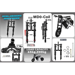 Suspensión delantera Monorim MD0 Coil Spring 490mm x 165mm  - 16 
Compatibilidad: suspensión delantera Monorim MD0 Coil Spring 4