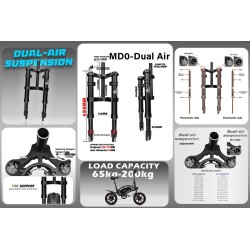 Suspensie fata Monorim MD0 Dual Air Version 490mm x 165mm  - 13 
Compatibilitate: pentru configuratii cu dimensiune 490mm x 165m