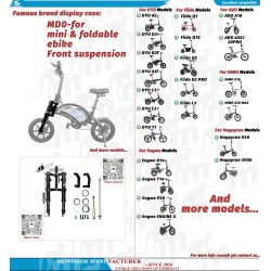 Monorim MD0-FiidoQ front suspension  - 1 
Compatibility: Monorim MD0-FiidoQ front suspension for Fiido Q (Q1/Q1S) and compatible