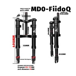 Monorim MD0-FiidoQ front suspension  - 8 
Compatibility: Monorim MD0-FiidoQ front suspension for Fiido Q (Q1/Q1S) and compatible