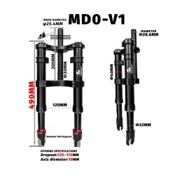 Sospensione anteriore Monorim MD0-V1 per Xiaomi M365/Pro  - 11 
Compatibilita: kit Monorim MD0-V1 per Xiaomi M365/Pro e modelli 