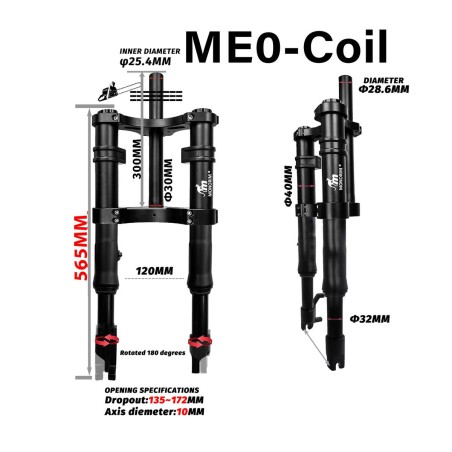 Elso felfuggesztes Monorim ME0 Coil spring version 565mm x 165mm  - 12 
Kompatibilitas: ME0 Coil Spring 565mm x 165mm kompatibil