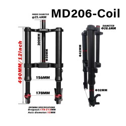 Monorim MD206 Coil Spring eesmine vedrustus 490mm x 206mm  - 2 
Uhilduvus: Monorim MD206 Coil Spring eesmine vedrustus 490mm x 2