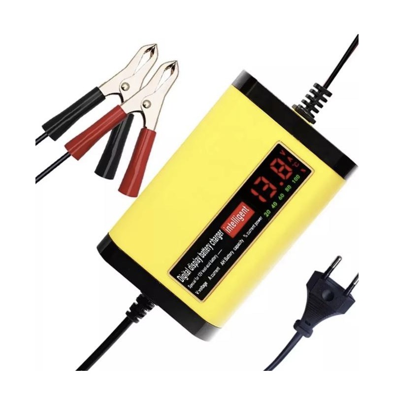 Chargeur de batterie 12V 2A pour batteries plomb-acide 7Ah 12Ah 14Ah 20Ah  - 2 Caractéristiques principales

Écran LCD numérique