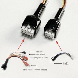 Sinusoidalnyi brushless motor kontroller kit 48V 84V 50A 3000W s ruchek gaz i displeem  - 16 Spisok produktov

Kontroller 50A + 