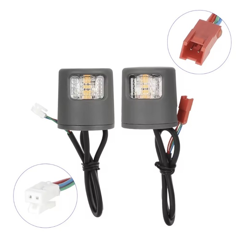 Luci frecce LED per monopattino Xiaomi 5/5 Pro/5 Plus/5 Max o simile - kit indicatori direzione sicurezza  - 1 
Compatibilita ch