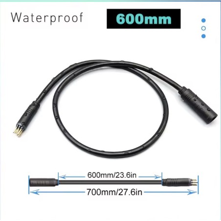 Moottorikaapeli sähköpyörään ja jatkojohto 9-napaisella liittimellä  - 1 Moottorikaapeli ja/tai jatkojohto sähköpyörään 9-napais
