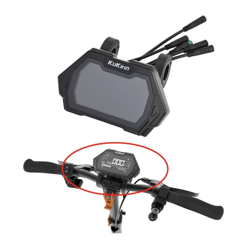 Ecrã de painel para trotinete elétrica Kukirin G2 Pro / G2 Max TFM13-FEIMI e TMF13-FEIMI-4  - 1 Compatível com trotinetes elétri