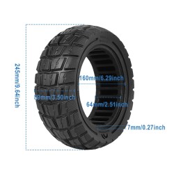 Opona pelna plaster miodu 11 cali 90/65-6.5 do Dualtron Thunder, Kaabo i Zero Scooter  - 13 Pasuje do kompatybilnych felg 11 cal