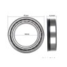 Lower type C pressure bearing for Kukirin G4 or similar - spare part  - 6 Compatible with Kukirin G4 and similar models using an