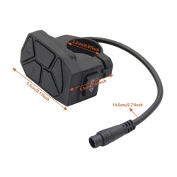7-in-1 painikkeet: virta, valot, vilkut ja ajotilat iScooter iX3, iX4, iX7 Pro, Smartgyro, Urban Glide tai vastaava  - 1 Sopii i