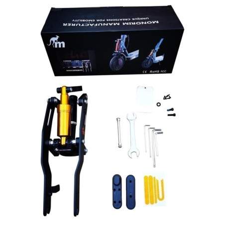Monorim X5 - Przednie zawieszenie do hulajnogi Xiaomi 5 Pro lub podobnej Monorim - 3 Pasuje do Xiaomi 5 Pro lub modeli równoważn