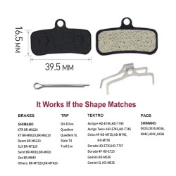 Bromsbelägg Shimano Saint M810/M820, Zee M640, XTR M9120, XT M8020, Deore MT520 och TRP Quadiem/Slate T4  - 2 
Passar många angi