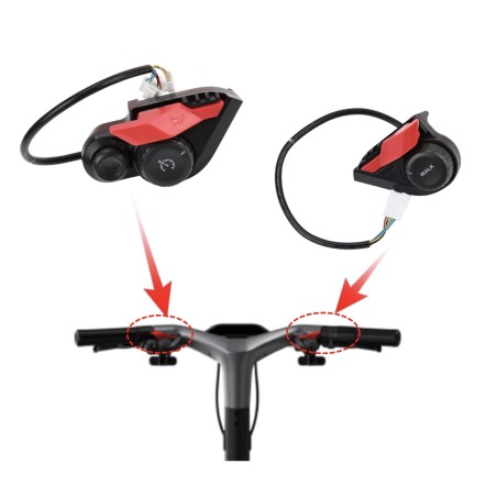 Panel knopok i pereklyuchateli levyy ili pravyy dlya Segway GT1, GT2 ili analog Segway - Ninebot - 1 Podkhodit kak levyy ili pra