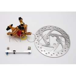 Guld xTech komplet bremsesæt til Xiaomi M365, 1S, Essential, Pro2 eller M365 Pro. ZOOM xTech - 4 Guld xTech komplet bremsesæt ti