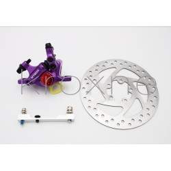 Kit frein xTech violet complet pour Xiaomi M365, 1S, Essential, Pro2 ou M365 Pro. ZOOM xTech - 4 
Kit complet d'installation de 