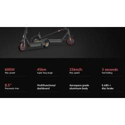 Scuter electric Xiaomi Mi Pro2 - 45 km de autonomie - baterie de 12400 mah Xiaomi - 2 Viteza maximă: 25 km / h (Viteza maximă pe