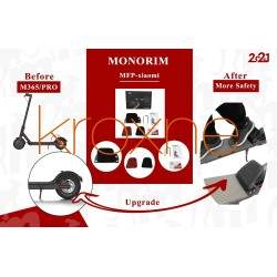 Monorim MFP (base poggiapiedi) per modelli Xiaomi, Ninebot Max o simili. Monorim - 5 Base poggiapiedi posteriore per Xiaomi o Ni