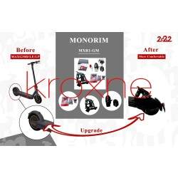Monorim MXR1-GM bakfjæring med nummerskiltbrakett og uttrekkbar skjerm for Ninebot Max Monorim - 24  






Monorim MXR1-GM bakf