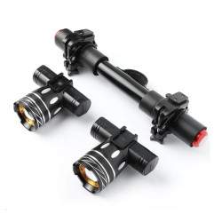 Dubbel LED-ljusstång för Xiaomi elektrisk skoter med 1200mAh batteri  - 1 Dubbel LED-ljusstång för Xiaomi elektrisk skoter med 1