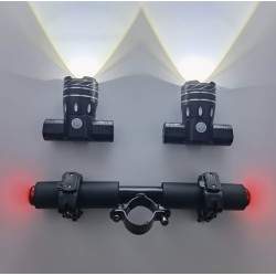 Duální LED světelná lišta pro elektrickou koloběžku Xiaomi s 1200mAh baterií  - 3 Duální LED světelná lišta pro elektrickou kolo