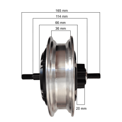 Zadniy motor 48 V 500 Vt dlya Kugoo M4, Ovex Z1 plus ili drugikh modeley. adaptivnyy universal'nyy dvizhok Kugoo - 2 Ustanovite 