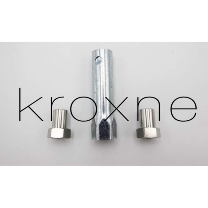 Extended nuts and extended bolts to install the motor with disc brake on the MR1 or DMR1 rear suspension Monorim - 3 
Installs t