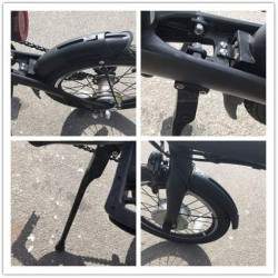 For- og bagskærmsæt med stativ inkluderet til Xiaomi QiCycle EF1 Monorim - 7 
Komplet skærmsæt med støtteben til Qicycle EF1
Opd