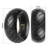 Neumático sólido para patinete eléctrico Zero 8, Zero 9, Vsett 8, Vsett 9, Kugoo X1, Kirin G2 Pro 8,5x3 Kukirin - 6 Neumático só