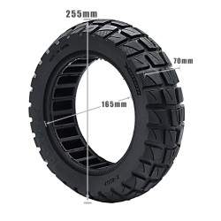 Pneumatico pieno, gomma piena 10x2.75-6.5 -- 70-65-6.5 -- 10x2.70-6.5  - 4 Pneumatico pieno, gomma piena 10x2.75-6.5 -- 70-65-6.