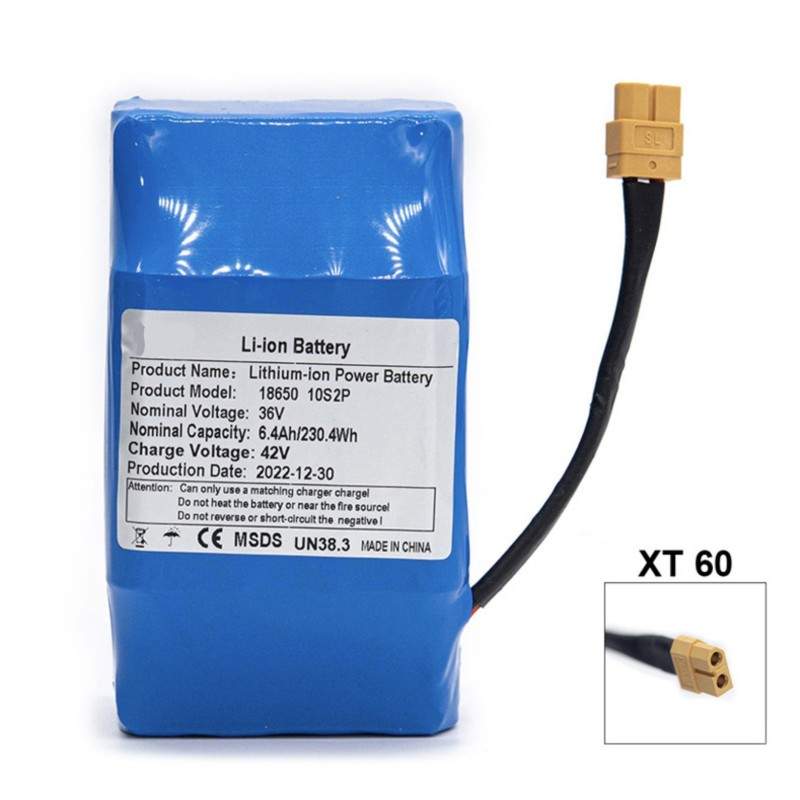Externe extra batterij 36v 6400mah voor elektrische scooter of elektrische fiets  - 1 Externe extra batterij 36v 6400mah voor el