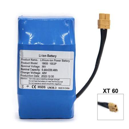 Batteria esterna aggiuntiva 36v 6400mah per scooter elettrico o bicicletta elettrica  - 1 Batteria esterna aggiuntiva 36v 6400ma