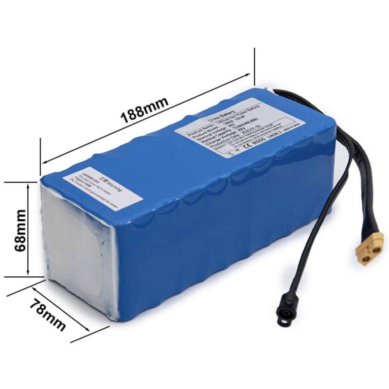 Bateria adicional externa 36v 12800mah para scooter elétrica ou bicicleta elétrica  - 2 Bateria adicional externa 36v 12800mah p